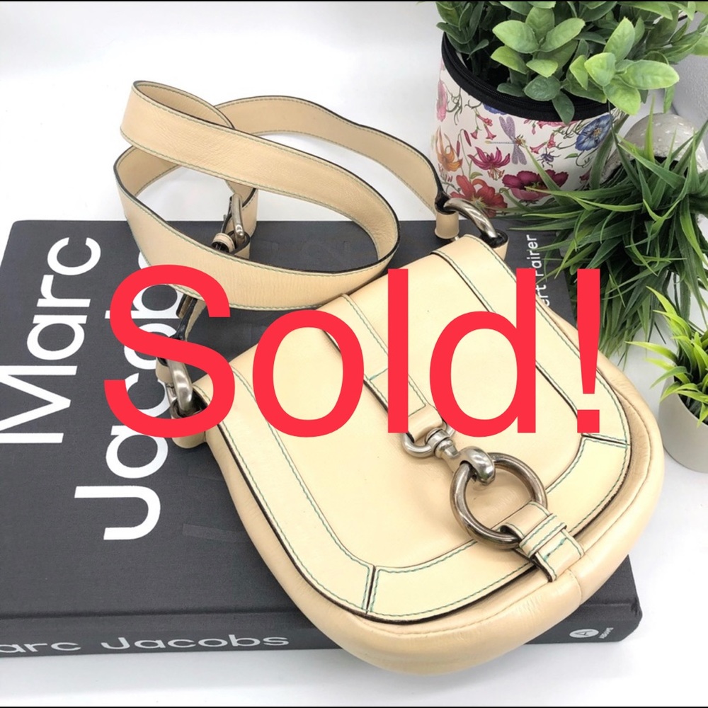 Marc Jacobs Authentic Leather Buckle Crossbody Bag - Picture 1 of 14